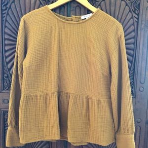 Madewell 100% cotton gauze top